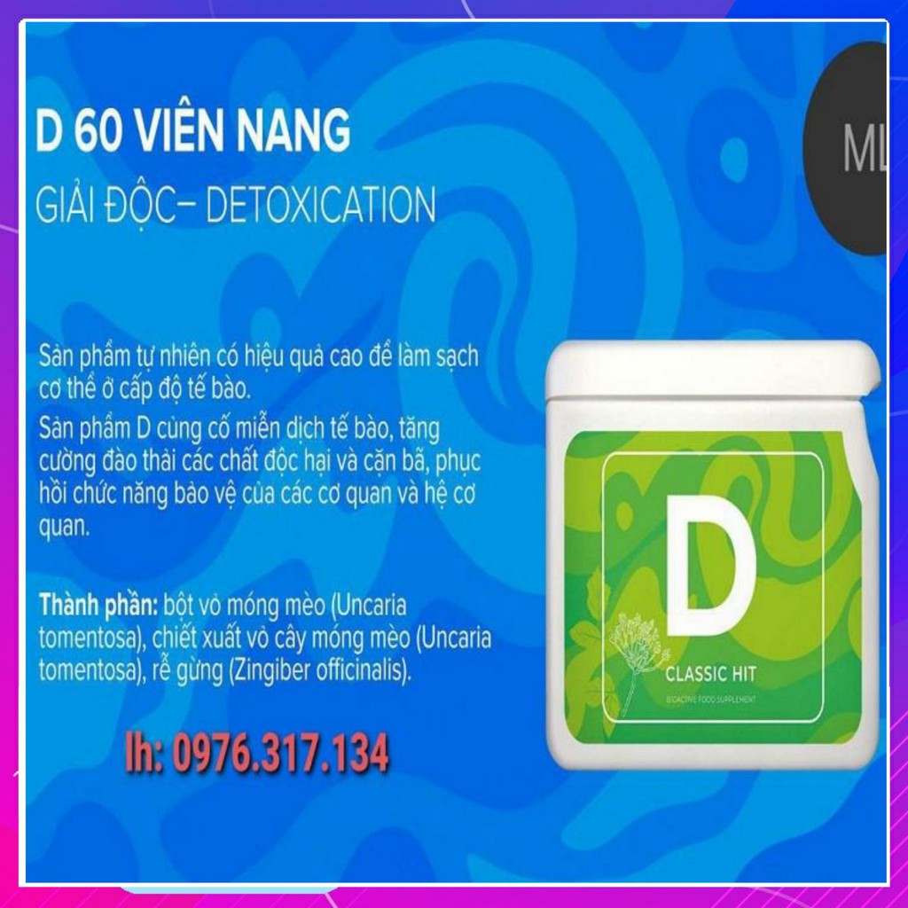 [ CHÍNH HÃNG ] - Project V - D (Detox) Vision Mẫu mới - Hộp 60 viên