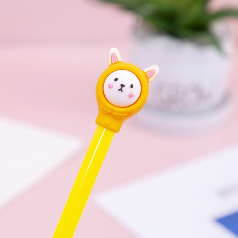 Bút bi nước thỏ heo gấu