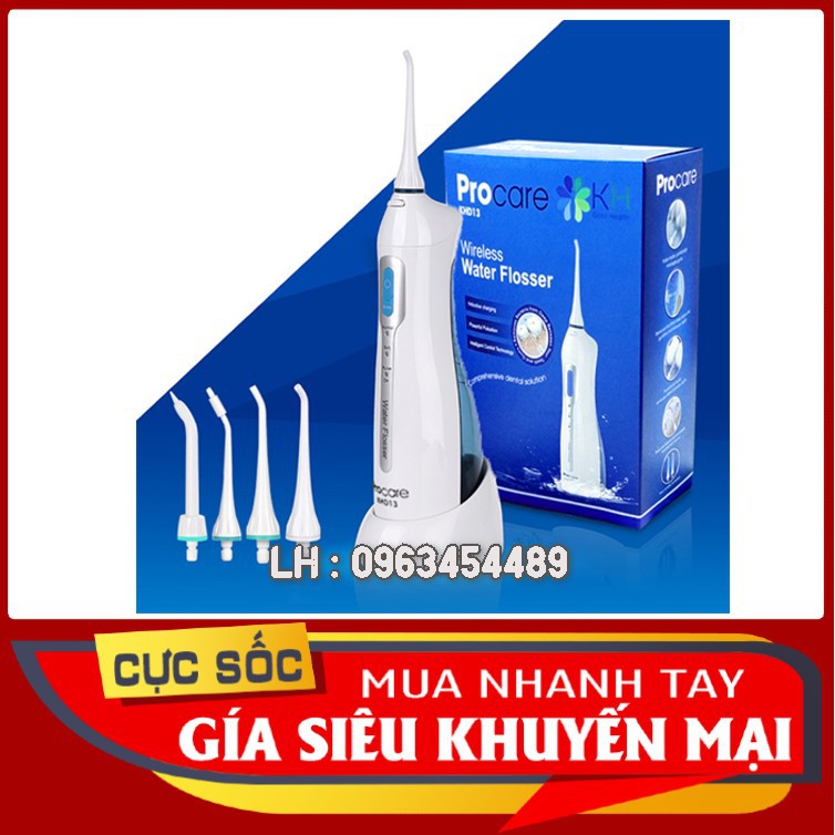 [VOUCHER KÈM QUÀ TẶNG] Máy tăm nước du lịch Procare KHD13