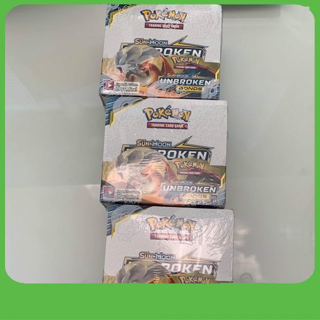 Hộp nguyên seal bài Pokemon TCG Sun&Moon: Unbroken Bonds (36 packs) Ksoc