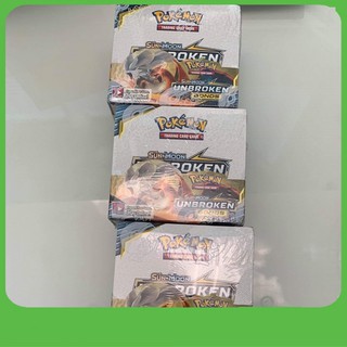 Hộp nguyên seal bài Pokemon TCG Sun&Moon: Unbroken Bonds (36 packs) Ksoc