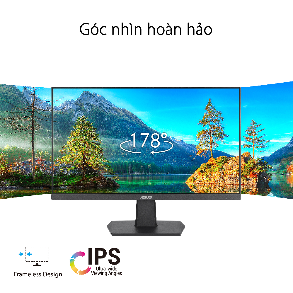 Màn Hình ASUS VA27EHF 27" IPS 1ms MPRT 100Hz Viền Mỏng Bảo Vệ Mắt