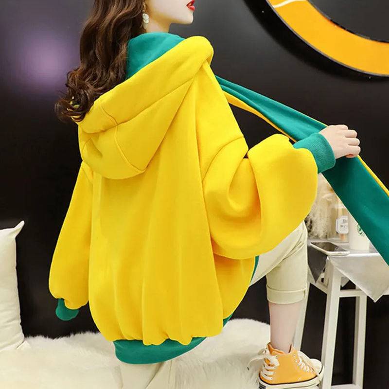 Áo Hoodie Lót Lông Cừu Dày Dặn Phong Cách Mới Dễ Phối Đồ