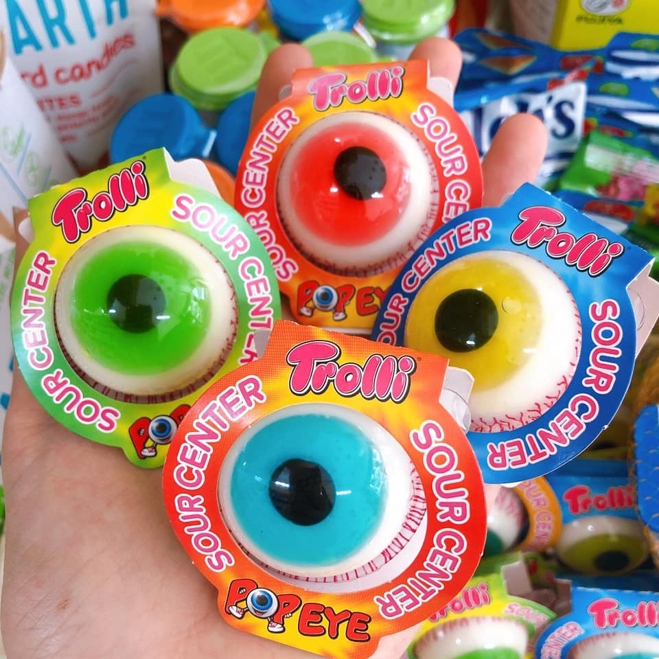 Kẹo dẻo Trolli Glotzer con mắt (Eyeball) Đức
