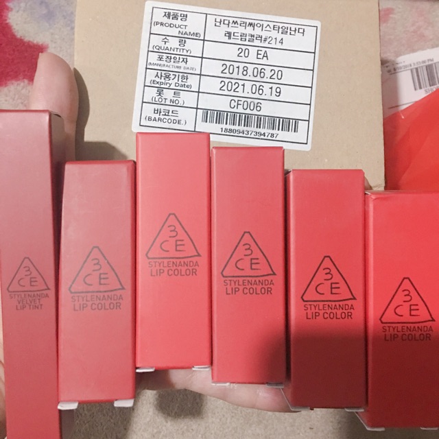 son thỏi 3CE Red Recipe