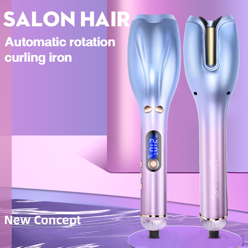 Ubeator Multi-Automatic Hair Curler Hair Curling Iron LCD Ceramic Rotating Hair Waver Magic Curling Wand Irons Hair Styling Tools