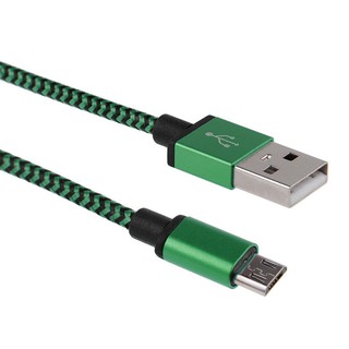 Dây cáp sạc kiểu dây bện dài 2M cổng USB Micro USB 5V cho Android
