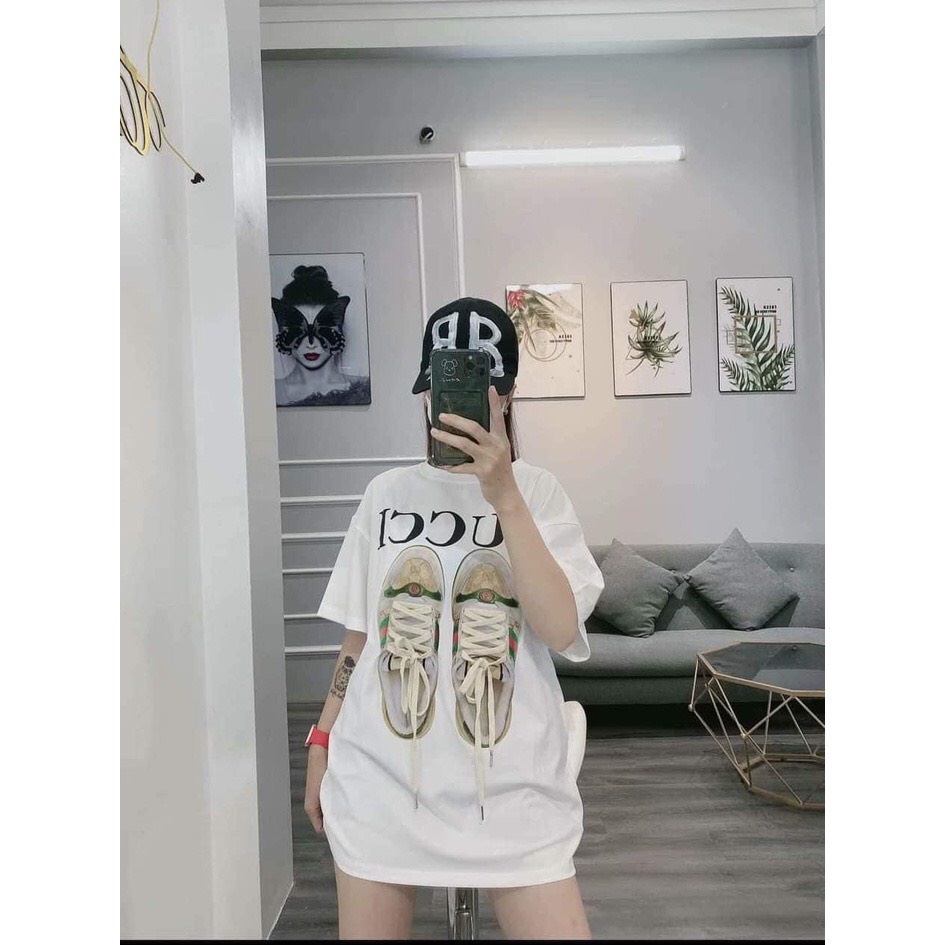Sét Áo Phông Giày Siêu Hót Và Quần Legging Ngố Năng Động