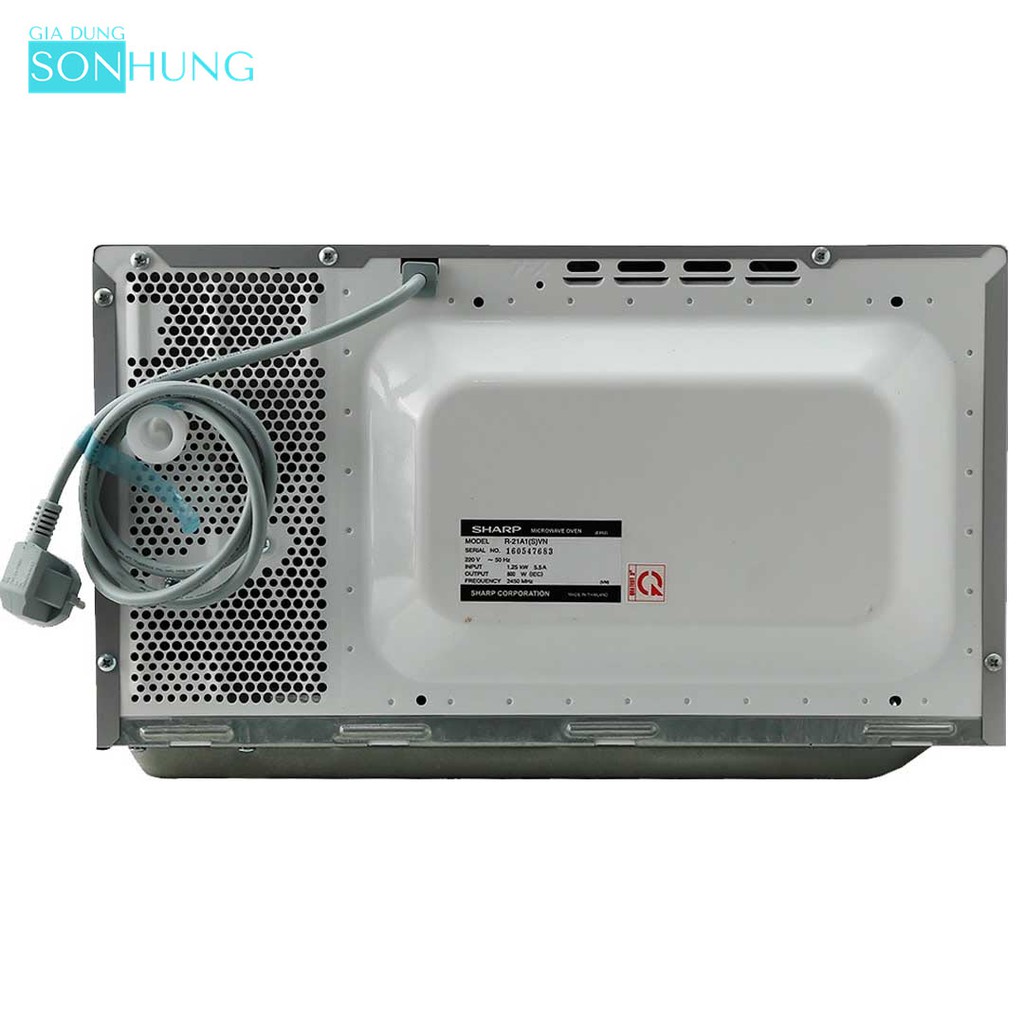 LÒ VI SÓNG CƠ KHÔNG NƯỚNG SHARP R-21A1(S)VN DUNG TÍCH 22 LÍT XUẤT XỨ THÁI LAN[BẢO HÀNH CHÍNH HÃNG 1 NĂM]