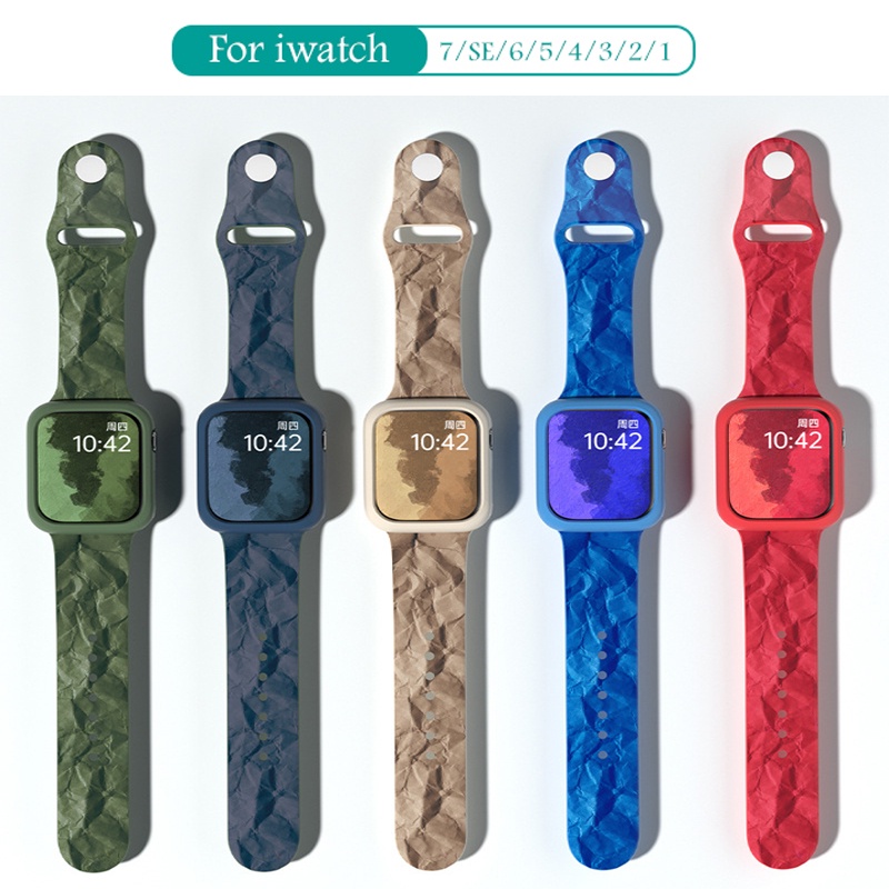 Dây Đeo Đồng Hồ Bằng Silicone Cho Apple watch 49mm 44mm 45mm 42mm 40mm 38mm 41mm iWatch series ultra 8 7 6 5 3 SE
