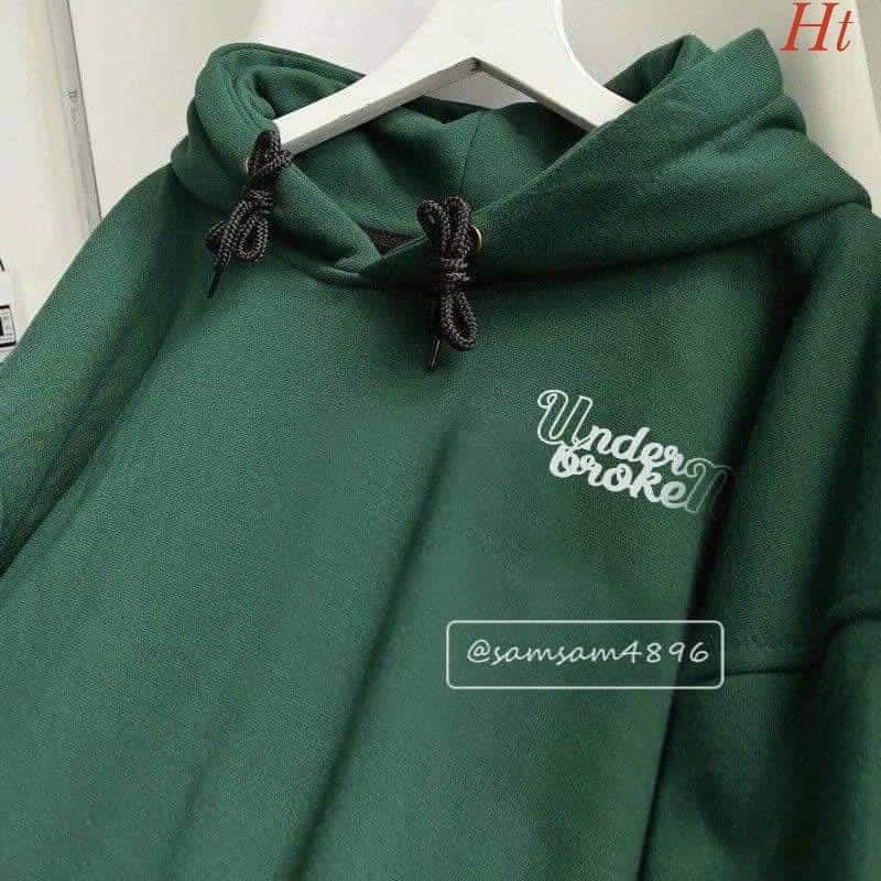 Áo hoodie rêu UNDER HT12