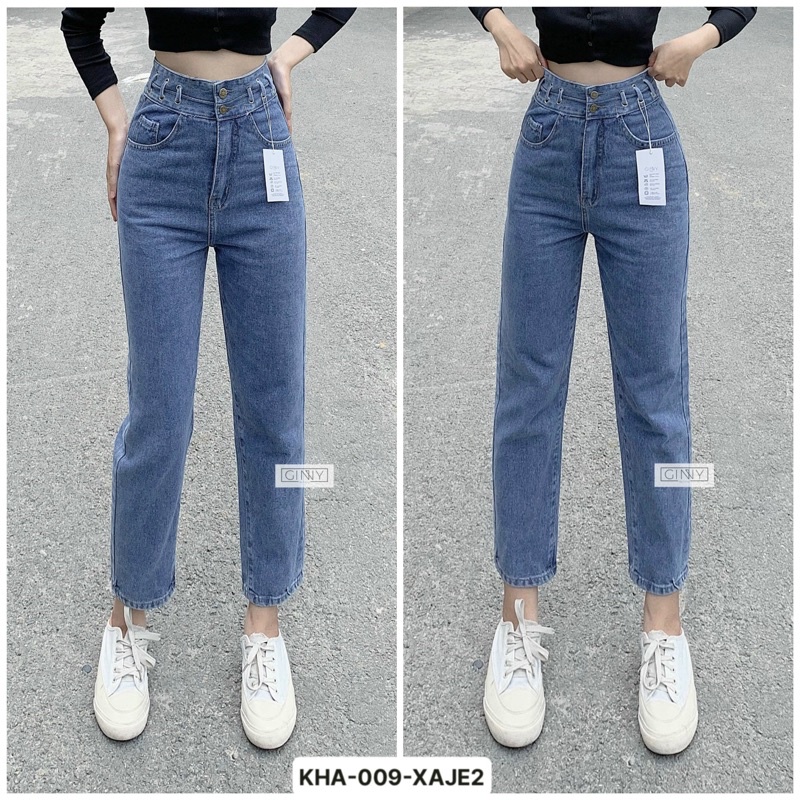 QUẦN JEAN FORM BAGGY 9 TẤC KHA009|Thời Trang|Năng Động