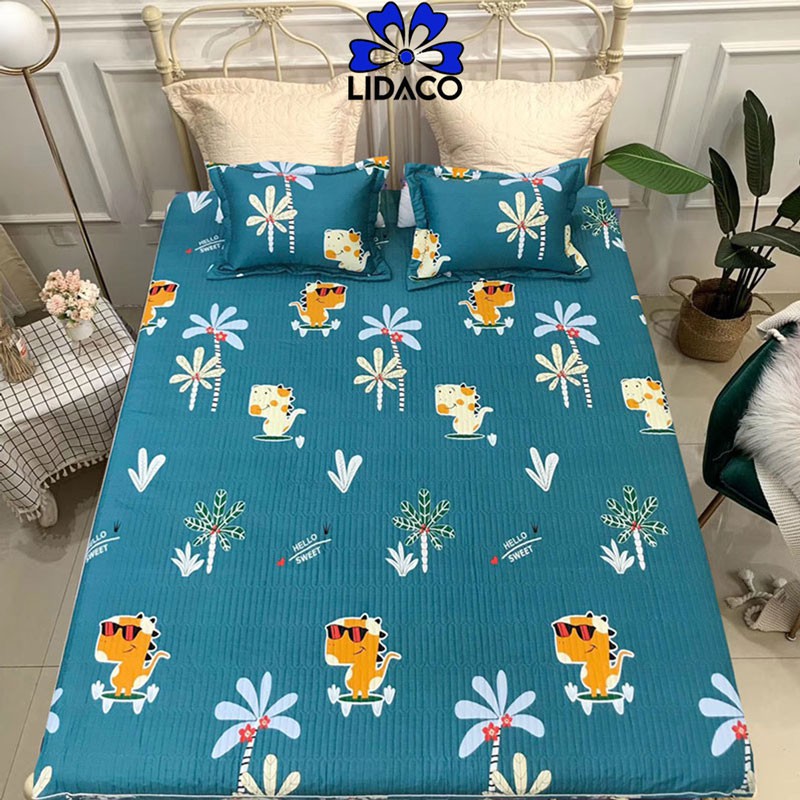 [Mã giảm 100k đơn 250k] Bộ ga giường cotton hàn LIDACO cotton 100% mềm mát , thấm hút tuyệt đối đủ mọi size nệm | BigBuy360 - bigbuy360.vn
