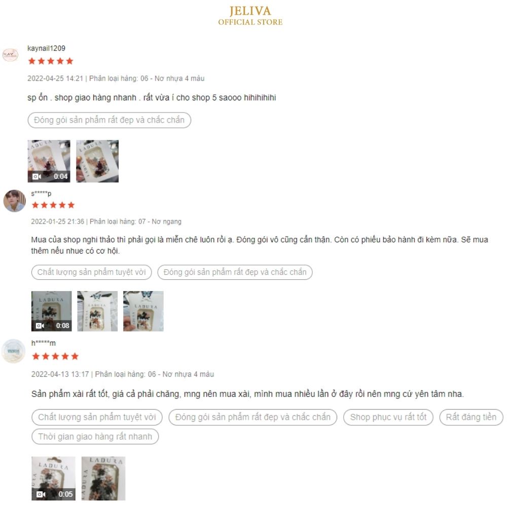 Charm nail nơ thương hiệu JELIVA trang trí móng