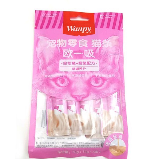 Wanpy Treats- snack thưởng dạng sup cho mèo Wanpy