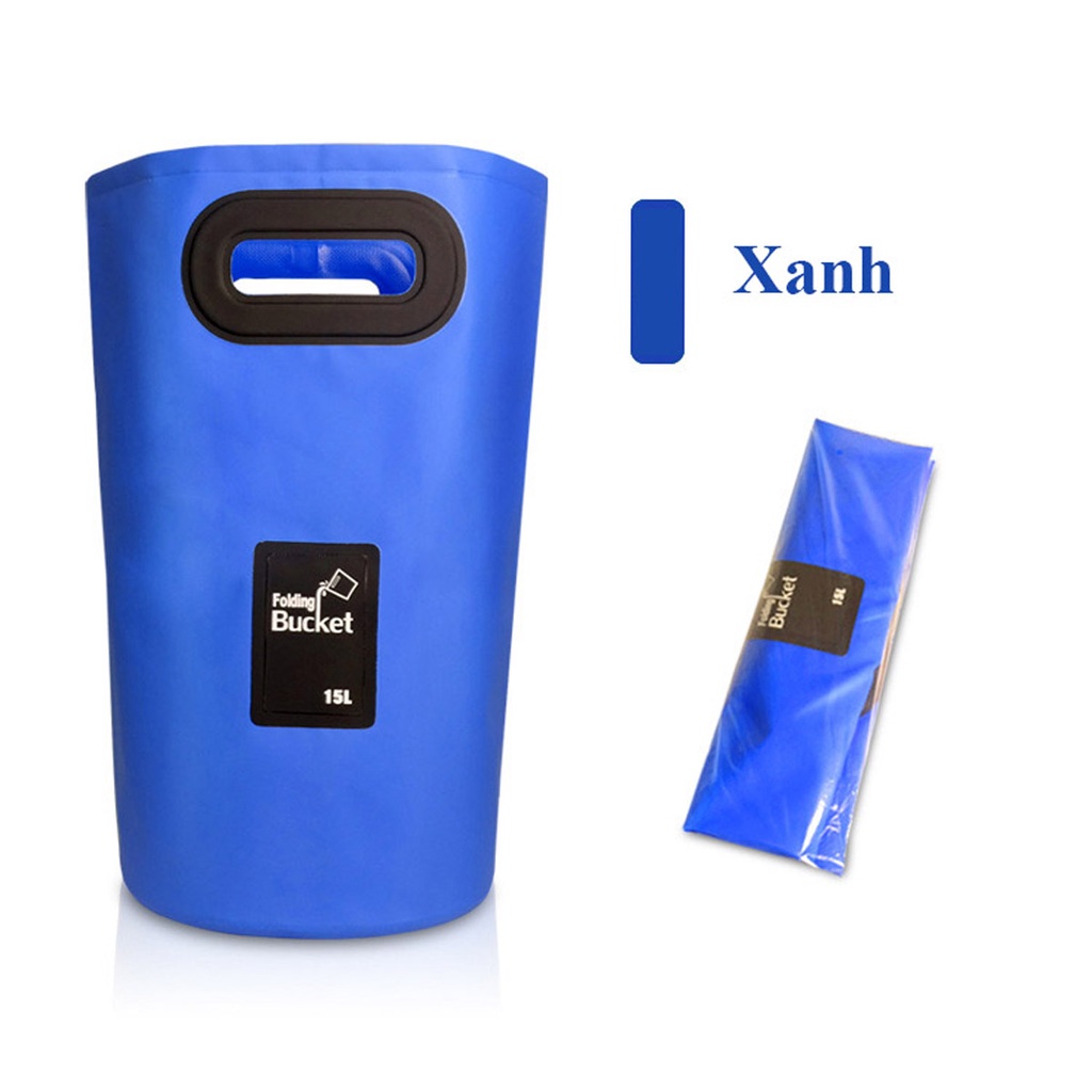 Xô đựng nước gấp gọn - dạng TAY CẦM - Dung tích 15-20 L