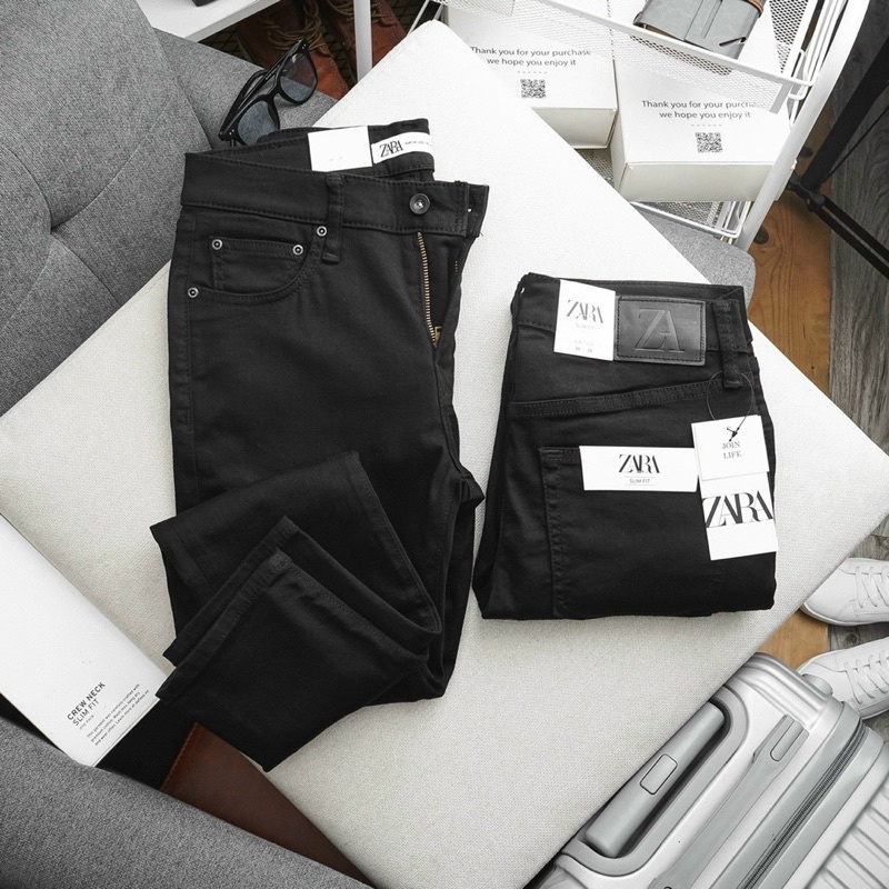 Quần jean nam đen dài  quần bò nam ống ôm cao cấp hàng mới về  vnxk thời trang quần rin  haian jeans