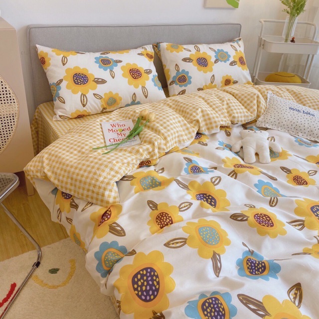 Set chăn ga poly cotton 4 món