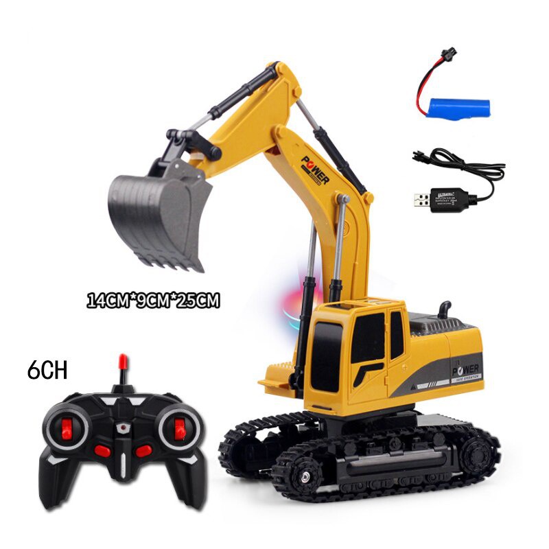 Mô Hình Xe Công Trình Điều Khiển Từ Xa 6ch Rc 1: 24