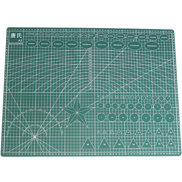 Tấm lót cắt giấy bảng kê Cutting Mat A2 45*60cm, thớt cắt giấy Kirigami khổ A2, tấm lót cắt giấy tự lành