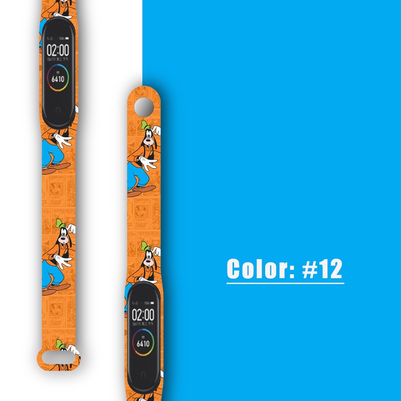 Dây Đeo Thay Thế Chất Liệu Silicon Hoạ Tiết Hoa Thời Trang Cho Mi Band 6/5/4/3