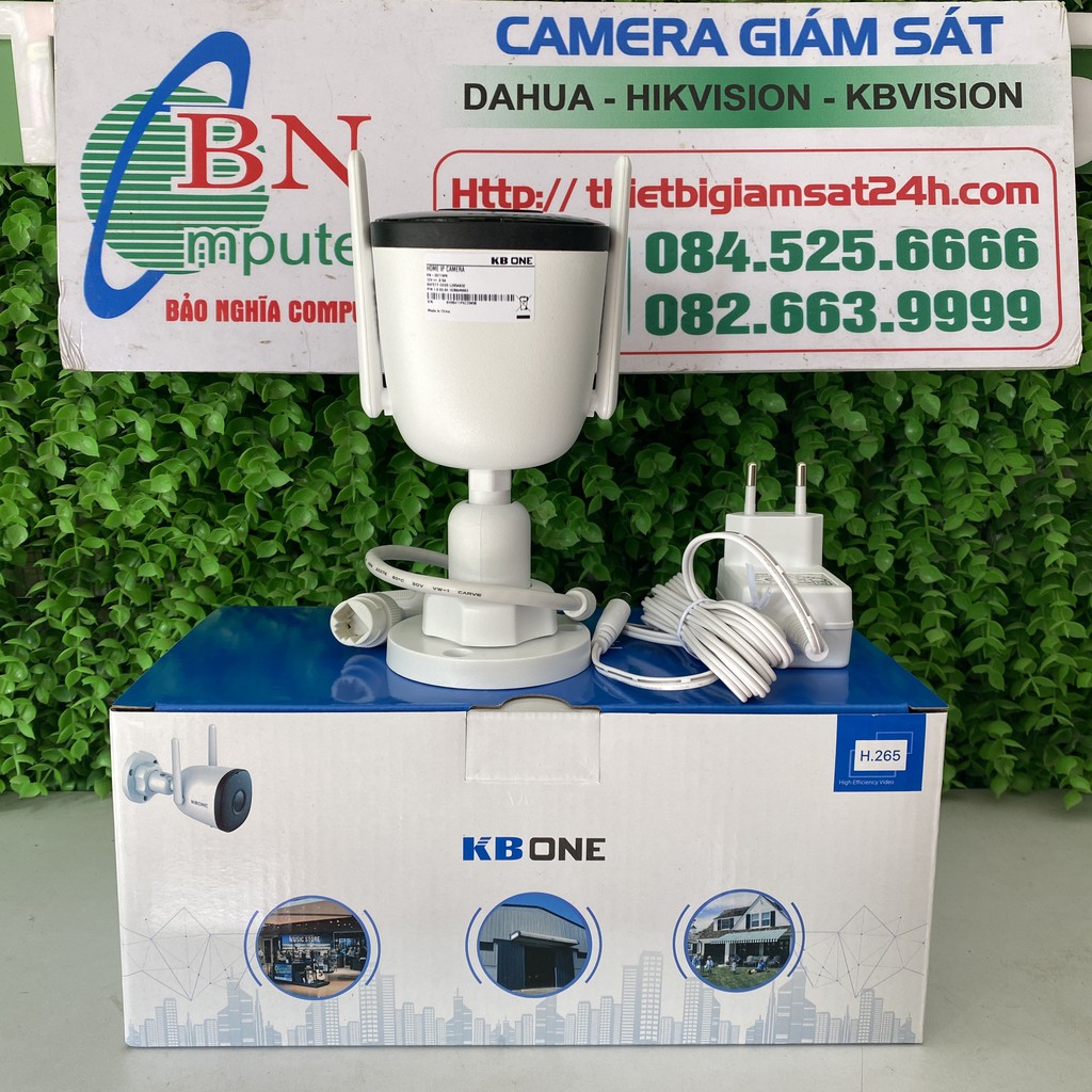 Camera Wifi Kbone KN-B21 2.0Megapixels lắp được ngoài trời, bảo hành 24 tháng | BigBuy360 - bigbuy360.vn