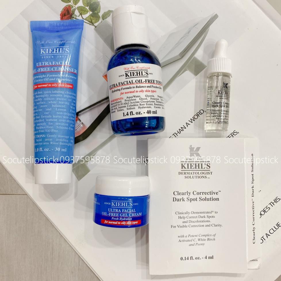 Set Dưỡng Ẩm Kiehl's Dành Cho Da Dầu - Da Hỗn Hợp Thiên Dầu