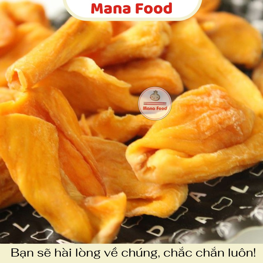 300G Mít Sấy Dẻo Mana Food, mít sấy lạnh, trái cây sấy lạnh | Thịt dày, ngọt tự nhiên - Ngon, Chất lượng