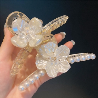 ❥Huizi❥Kẹp Tóc Hình Cá Mập Đính Đá Pha Lê Phong Cách Hàn Quốc
