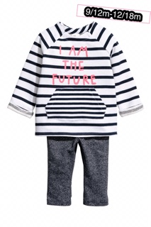 Set thu đông H&M bé gái auth