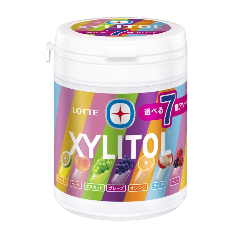 Kẹo cao su Lotte Xylitol 7 vị trái cây 143g nội địa Nhật Bản