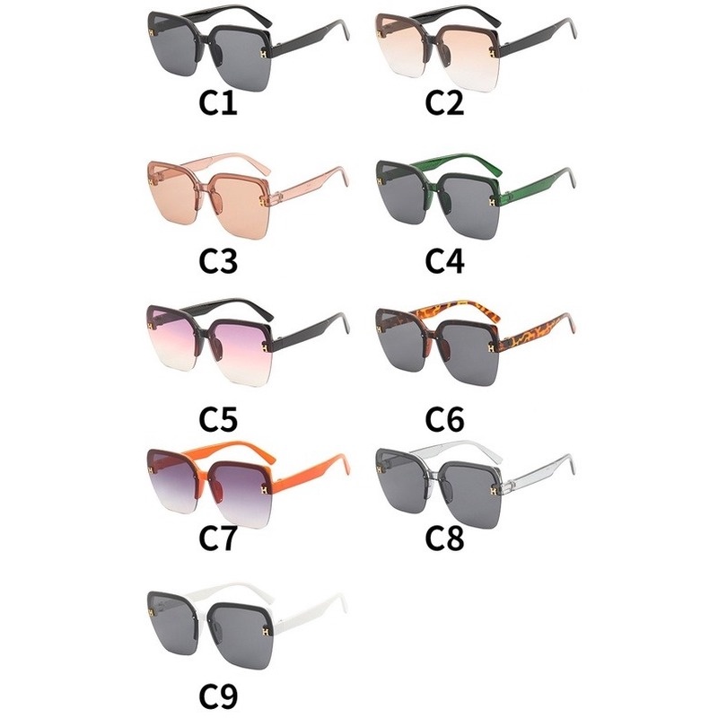 (KIQI-FASHION) COD Kính Mát Chống Tia Uv400 Không Gọng Thời Trang Hàn Quốc Chất Lượng Cao