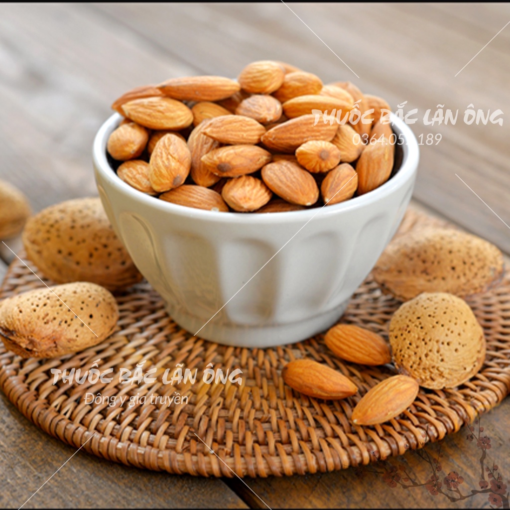 Hạt hạnh nhân 100g (Hạt dinh dưỡng cao cấp, làm sữa hạt, granola ăn kiêng)