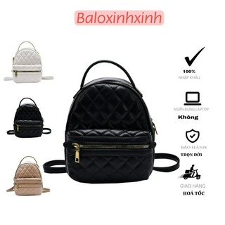 Balo da mini nữ ô trám phom cứng da mềm sang trọng, túi công sở size nhỏ đeo chéo mã VP34
