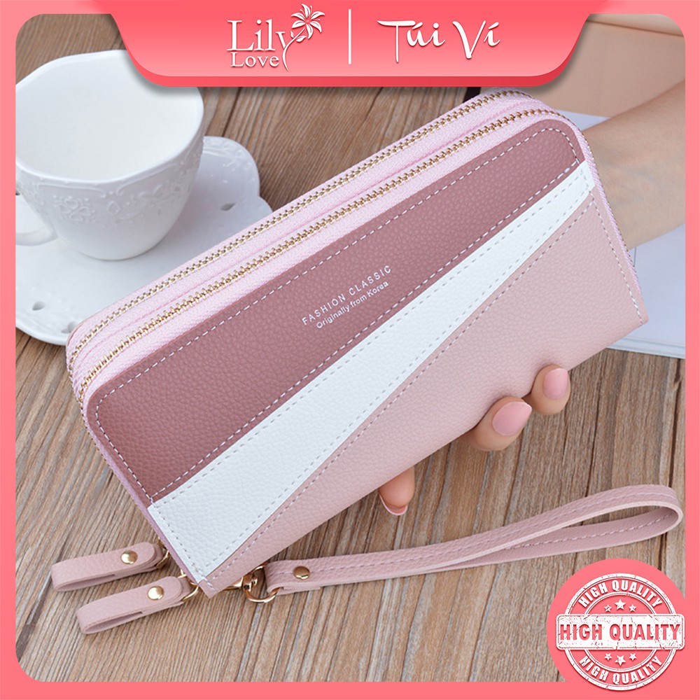 Ví nữ cầm tay đẹp dáng dài giá rẻ thời trang nhiều ngăn cao cấp LILYLOVE Y-7005