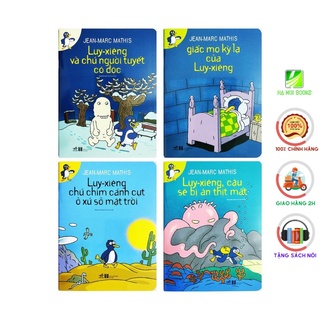 Sách cho bé - Bộ 4 cuốn Chú Chim Cánh Cụt Luy-Xiêng - Tác giả Jean Marc Mathis [Nhã Nam]