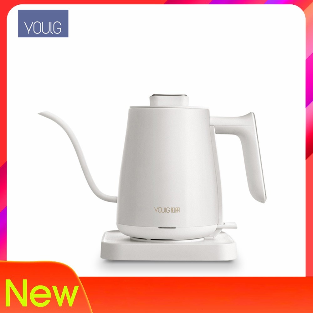 Ấm đun nước YOULG hoạt động điện điều khiển nhiệt độ tức thì tự động ngắt điện có dây 220V bảo vệ cho pha trà cà phê