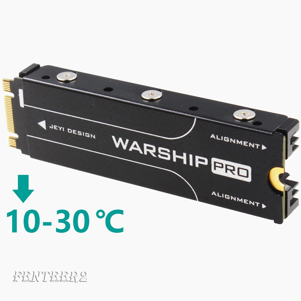 Aluminum Heatsink For PCIe NVMe M.2 2280 SSD w Thermal Pad Screws-Black | BigBuy360 - bigbuy360.vn