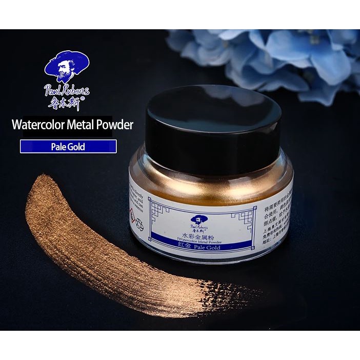 Bột màu nhũ Paul Rubens - Metal Powder (Aqua Bronze) Lọ 30ml