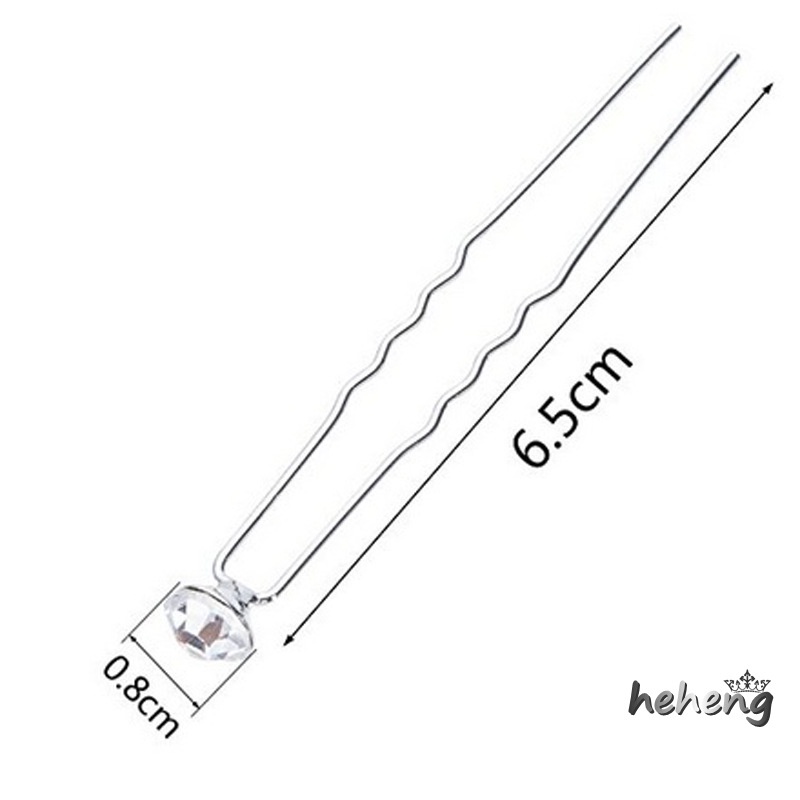 Trâm Cài Tóc Dáng Chữ U Đính Ngọc Trai Nhân Tạo Cho Cô Dâu