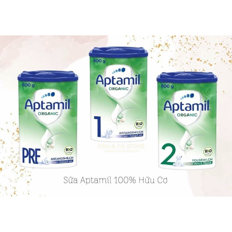 Sữa Aptamil Organic Đức hộp 800gram ( date 8.2022)