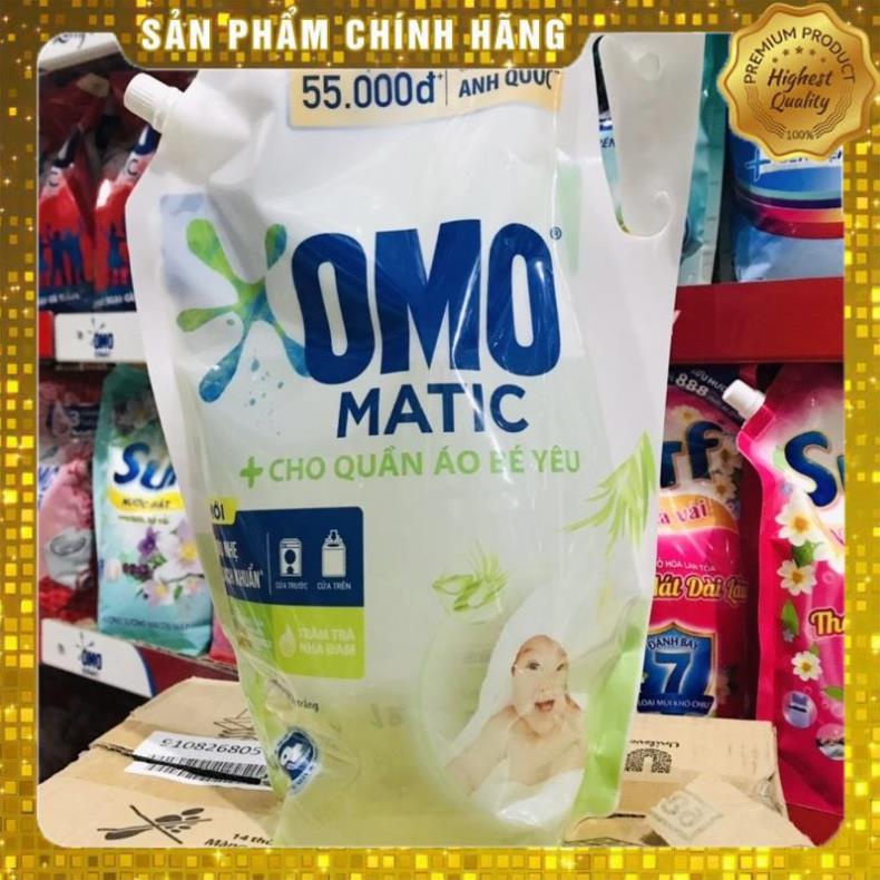 NƯỚC GIẶT OMO MATIC TRÀM TRÀ NHA ĐAM 2,9KG CHO QUẦN ÁO BÉ YÊU