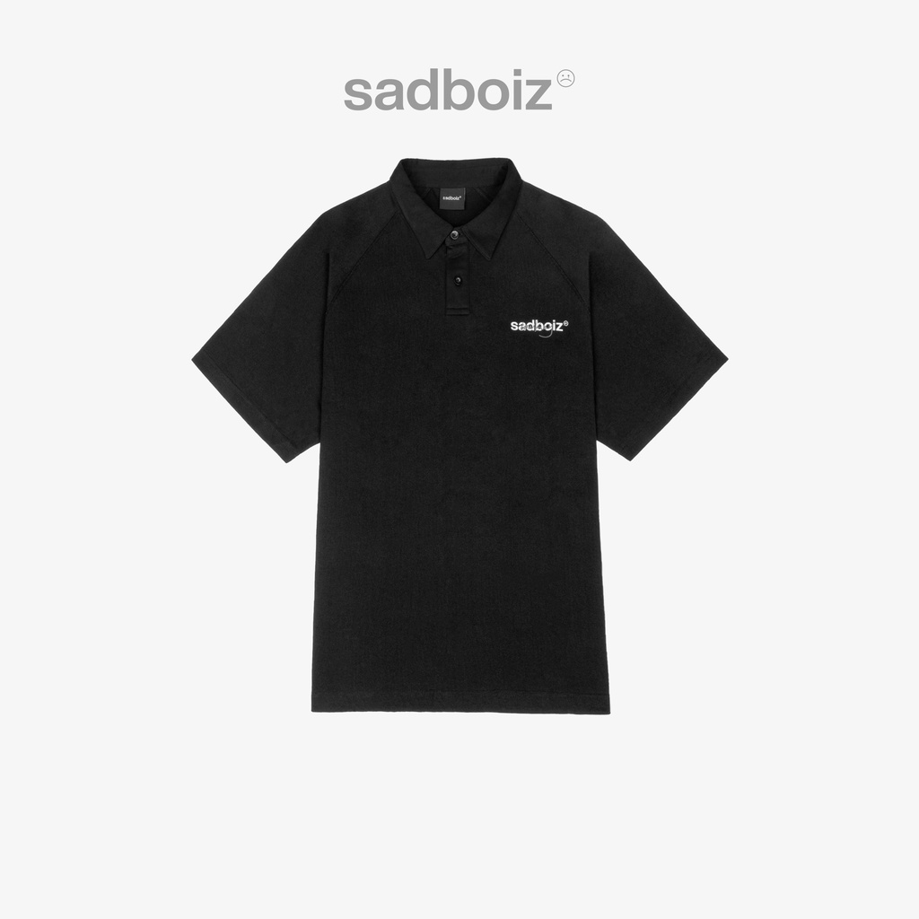 Áo polo SADBOIZ Lowkey Black