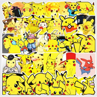 Bộ 54 Sticker hoạt hình Pikachu