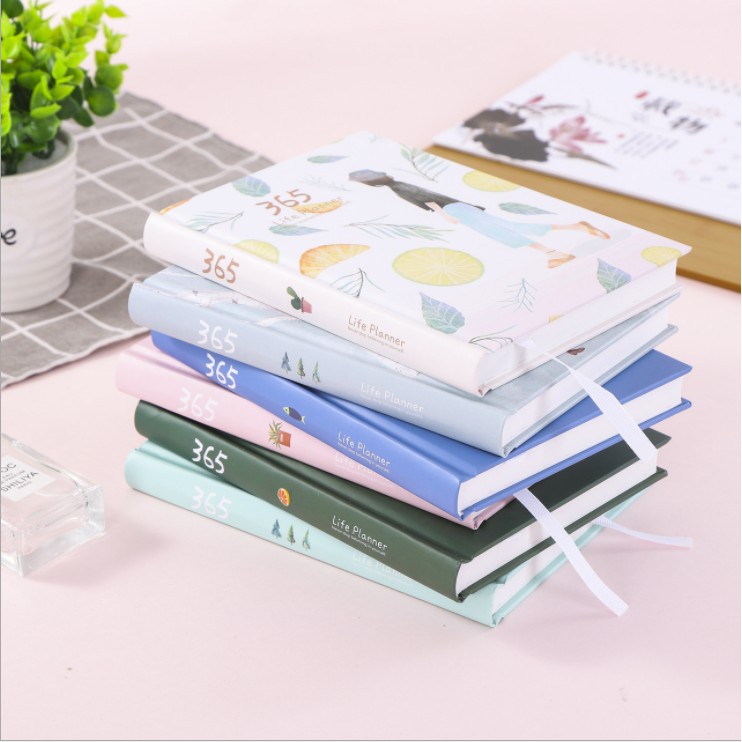 Sổ tay kế hoạch dày dặn, giấy đẹp - Sổ tay planner 365 ngày sử dụng tiện lợi, mẫu mã đa dạng, có thể làm quà tặng