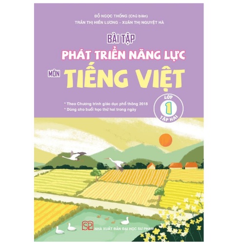 Sách - Bài tập phát triển năng lực môn tiếng việt lớp 1 Cánh Diều - NXB Đại học sư phạm