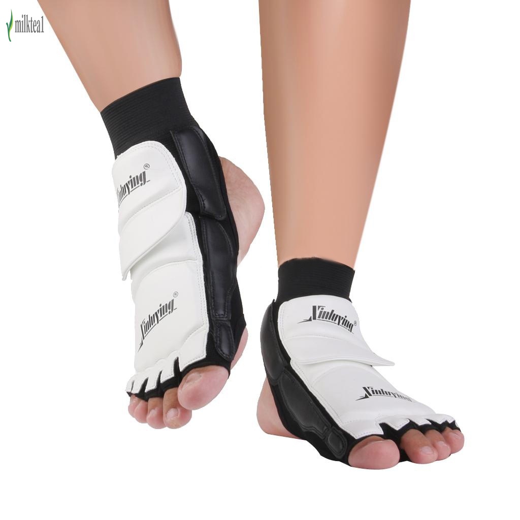 1 cặp đai đeo bảo vệ chân khi tập võ Taekwondo Karate Boxing cho người lớn và trẻ em