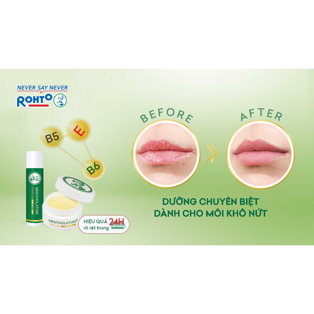 Combo Son Dưỡng Mentholatum Medi Lip Stick Dành Cho Môi Khô Và Nứt Nẻ 8.6g (2 Tuýp x 4.3g)