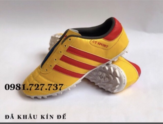 Giày đá bóng đá phủi CT3-KÈM TẤT(VỚ)CHỐNG TRƠN-KHÂU ĐẾ 100%-Giày đá bóng sân cỏ nhân tạo
