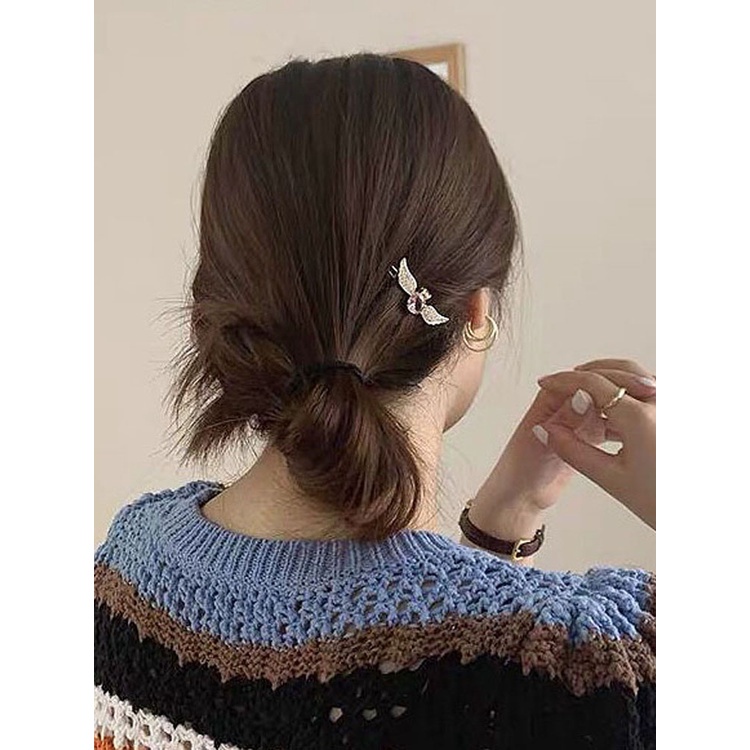 Kẹp Tóc Hình Đôi Cánh Thiên Thần Đính Đá Pha Lê JP5